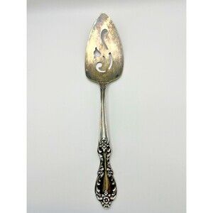 Vintage WM Rogers Grand Elegance Silver Plate Pie Server Extra Plate